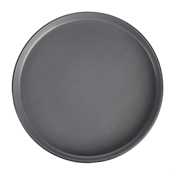 Coucou Dual Colour Round Edge Plate Grey & Black - 200mm (Pack 12) (B2B)