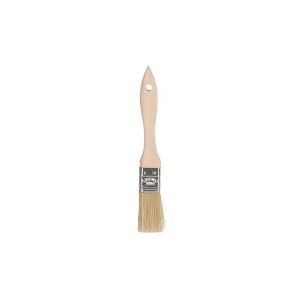 Chef Inox Pastry Brush Natural Bristles with Wood Handle - 25mm