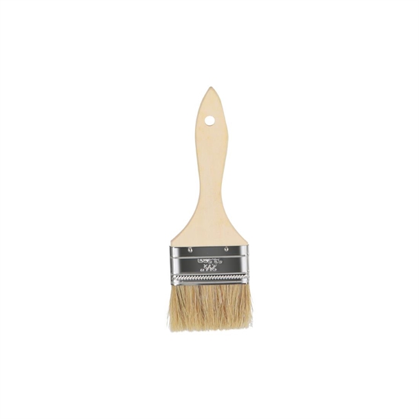 Chef Inox Pastry Brush Natural Bristles with Wood Handle - 62mm