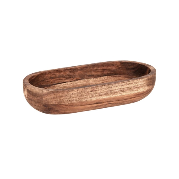 Chef Inox Serve Oval Bowl Acacia - 254x130x60mm (Pack of 2) (B2B)