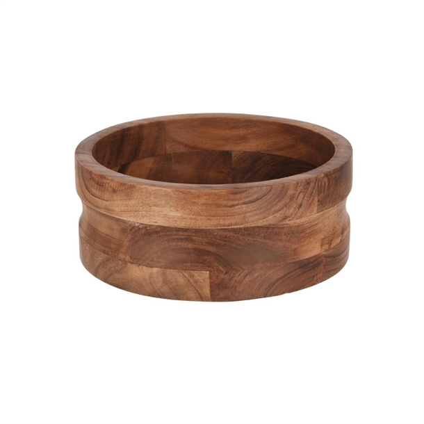 Chef Inox Serve Round Bowl with Straight Sides Acacia - 230x90mm