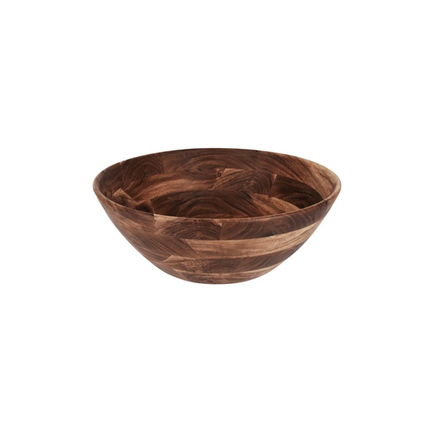 Chef Inox Serve Round Display Deep Bowl Acacia - 430x160mm