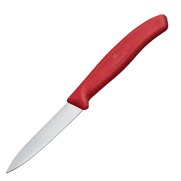 Victorinox Paring Knife Pointed Blade Classic Handle Red - 8cm