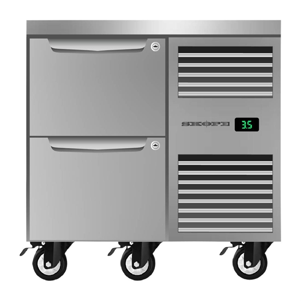 SKOPE ProSpec 2Drawer 1 Bay UB GN 1/1 Right Hand Fridge PG11.UBR.1.D2.RH(Direct)