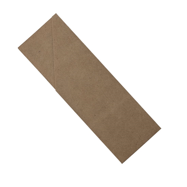 EcoSafe Nude Cutlery Pouch - No Napkin - Kraft (Pack 3200)