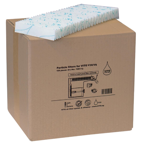 VITO Oil Filter Papers for VITO 30 / VS (Pack 100) (Direct)