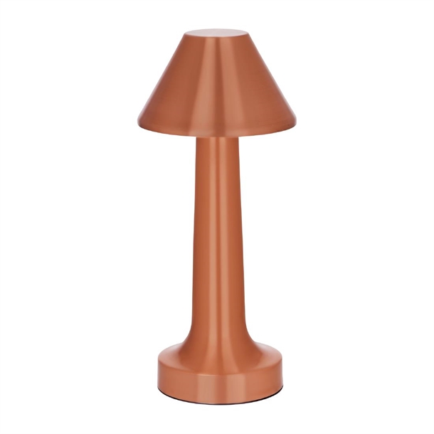 Tablekraft Helena Cordless LED Table Lamp - Copper - 97x220mm (B2B)