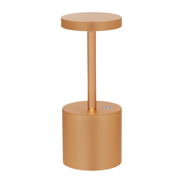 Tablekraft Charlotte Cordless LED Table Lamp - Gold - 80x200mm (B2B)