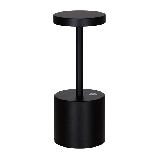 Tablekraft Charlotte Cordless LED Table Lamp -Black - 80x200mm (B2B)
