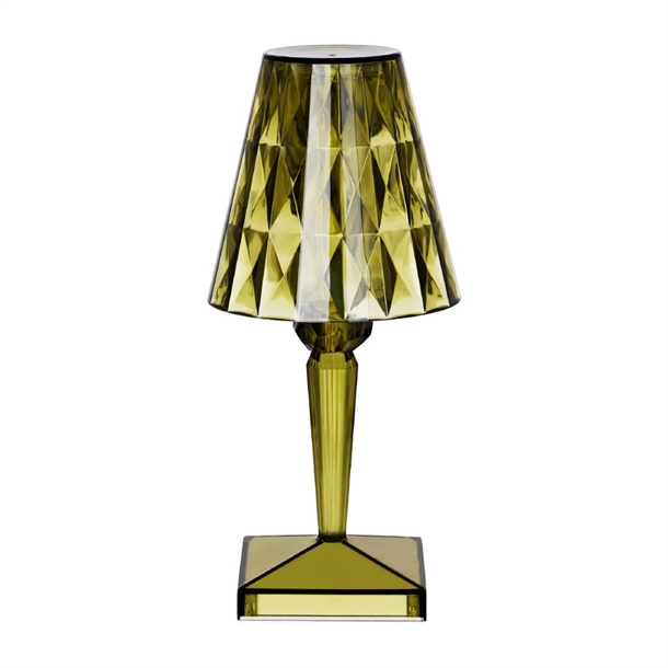 Tablekraft Crystal Cordless LED Table Lamp - Green - 120x260mm (B2B)