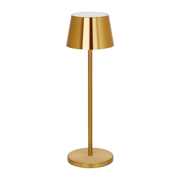 Tablekraft Amelia Cordless LED Table Lamp - Brass 110x350mm (B2B)