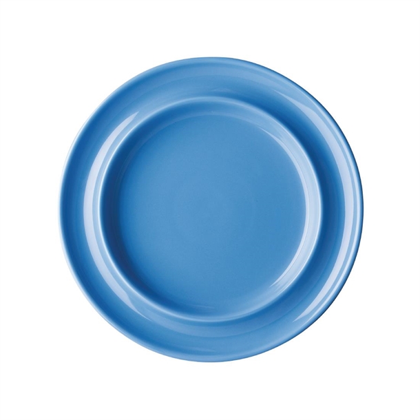Olympia Heritage Blue Raised Rim Plate - 200mm 8" (Box 4)