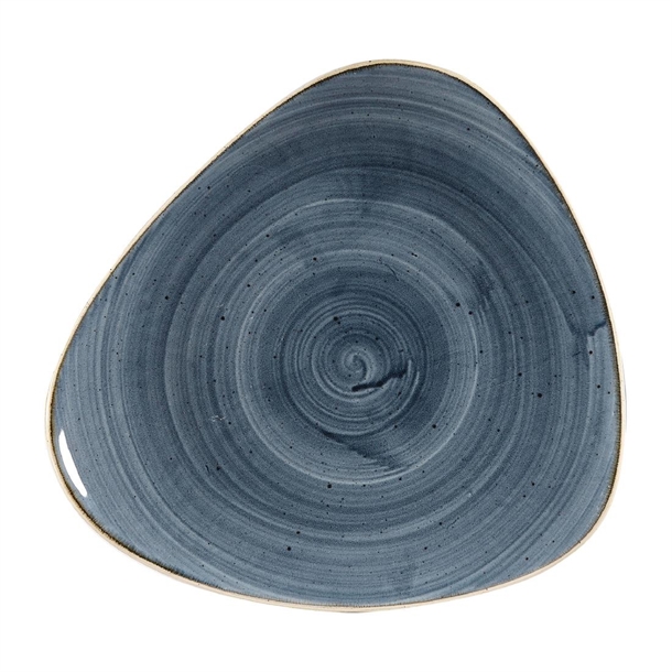 Churchill Stonecast Triangle Plate Blueberry (Box 6) (B2B)