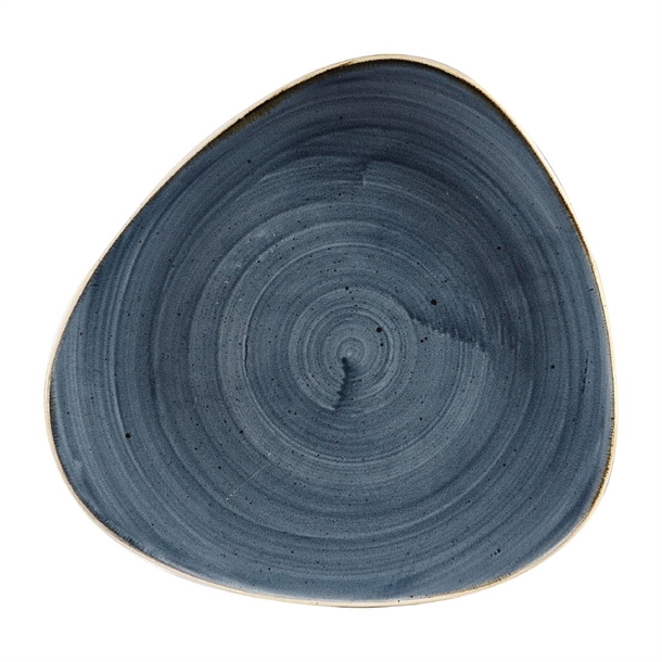Churchill Stonecast Triangle Plate Blueberry (Box 12) (B2B)