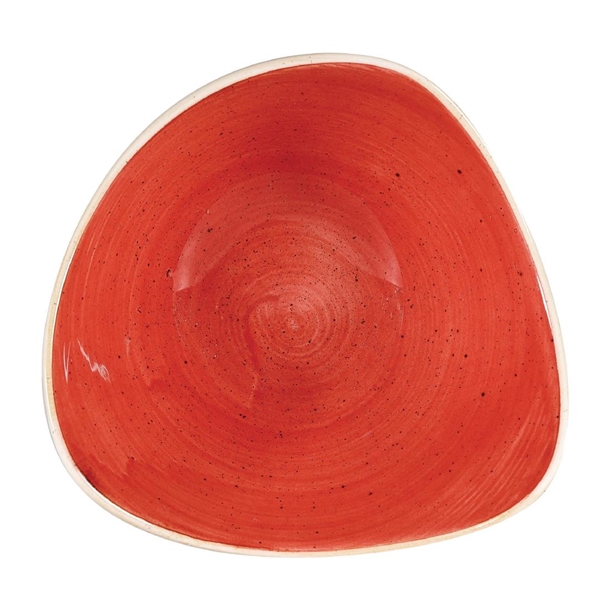 Churchill Stonecast Berry Red Lotus Bowl 6" Box 12