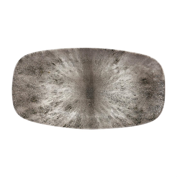 Churchill Studio Prints Stone Chefs' Oblong Plate No. 4 Quartz Black(Box 6)(B2B)