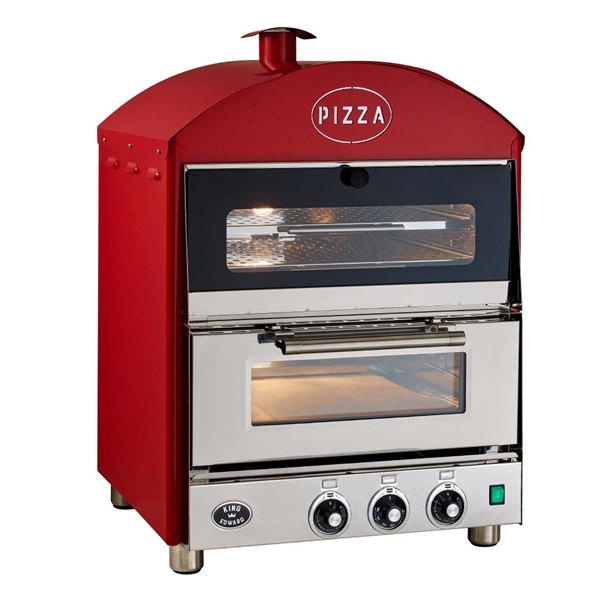 King Edward Pizza King with Warmer - Red (Direct)