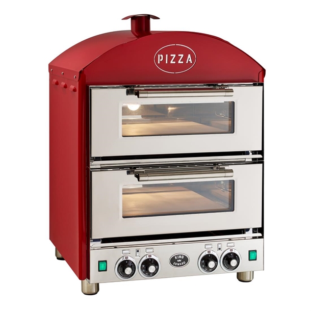 King Edward Pizza King Double Oven - Red (Direct)