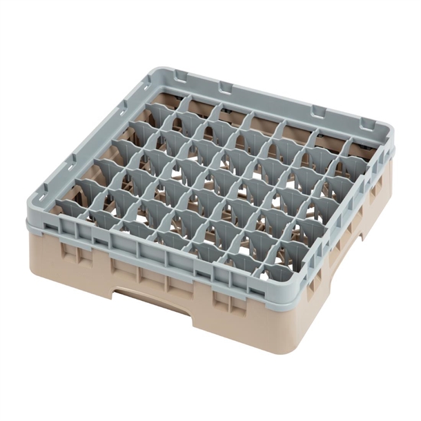 Cambro 49-Compartment Camrack Glassware Storage Case (Soft Gray) - Set Of 3
