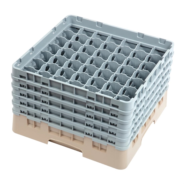 Cambro Camrack 49 Fächer max. Glashöhe 257mm Beige