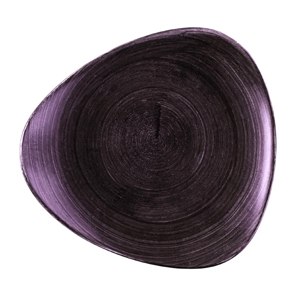 Churchill Stonecast Patina Deep Purple Triangle Plate 229mm (Box 12)(Direct)