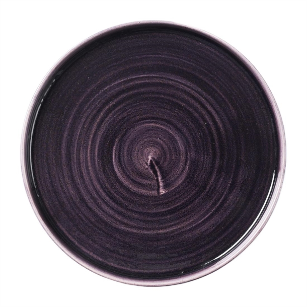 Churchill Stonecast Patina Deep Purple Walled Plate 260mm (Box 6)(Direct)