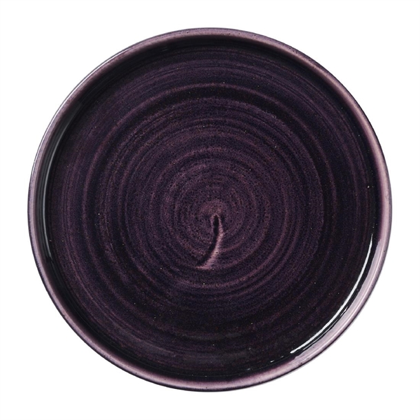Churchill Stonecast Patina Deep Purple Walled Plate 210mm (Box 6)(Direct)