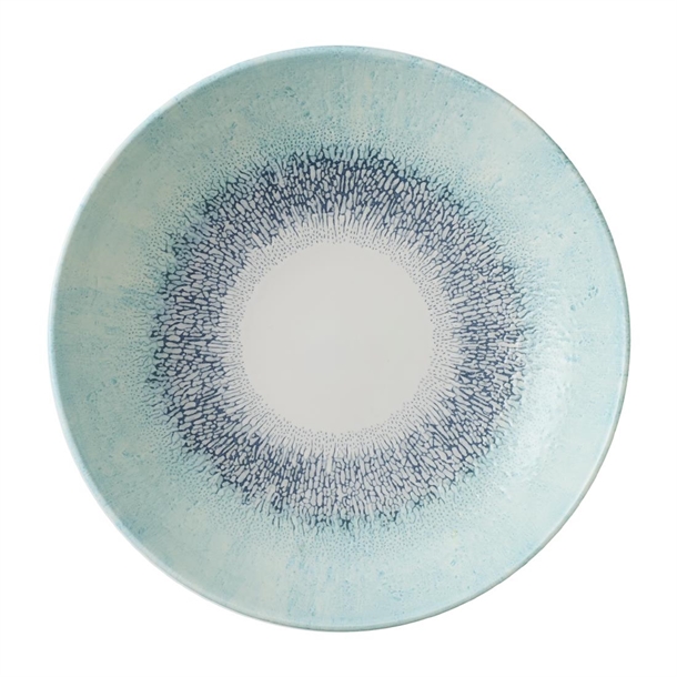 Assiettes coupe ronde Churchill Studio Prints Fusion Blue 248mm (Lot de 12)