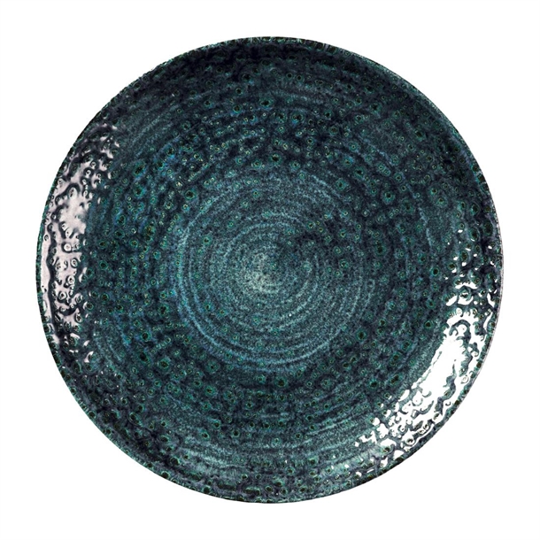 Churchill Homespun Chroma Blue Coupe Plate 217mm (Box 12)(Direct)