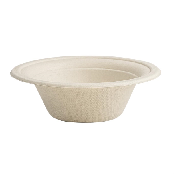 Vegware Moulded Fibre Bowl Natural - 12oz (Box 500)