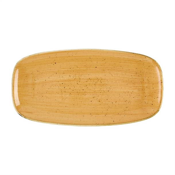 Churchill Stonecast Tangerine Chefs Oblong Plate 11 3/4X6" Box 12