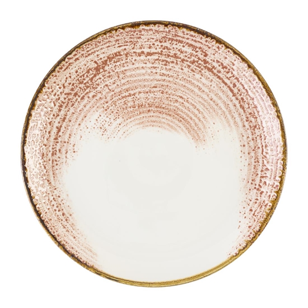 Studio Prints Homespun Accents Coral Coupe Plate 288mm (Box 12) (B2B)