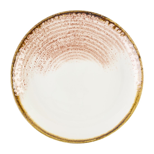 Studio Prints Homespun Accents Coral Coupe Plate 217mm (Box 12) (B2B)