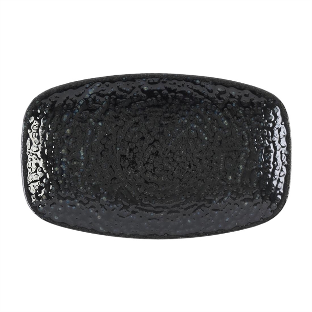Studio Prints Homespun Chroma Carbon Oblong Plate 200x121mm (Box 12) (Direct)