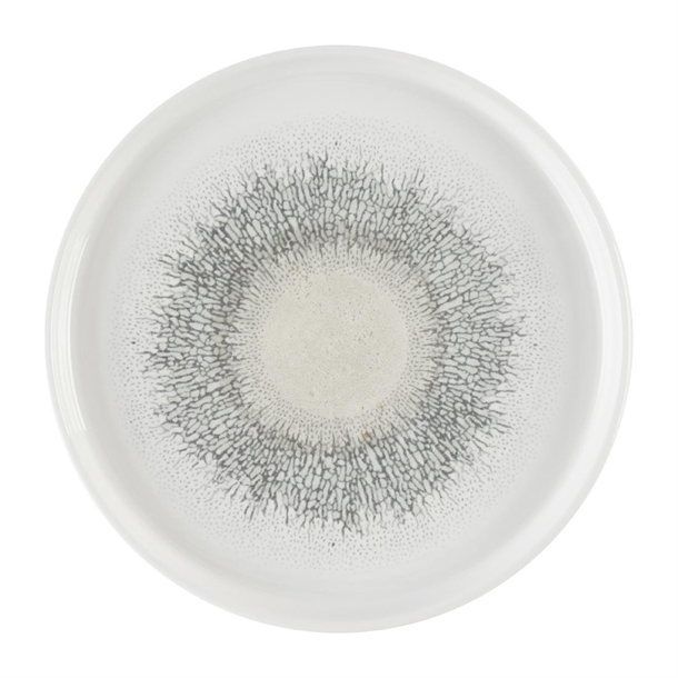 Churchill Studio Prints Fusion Grey Walled Plate 8.25" Box 6