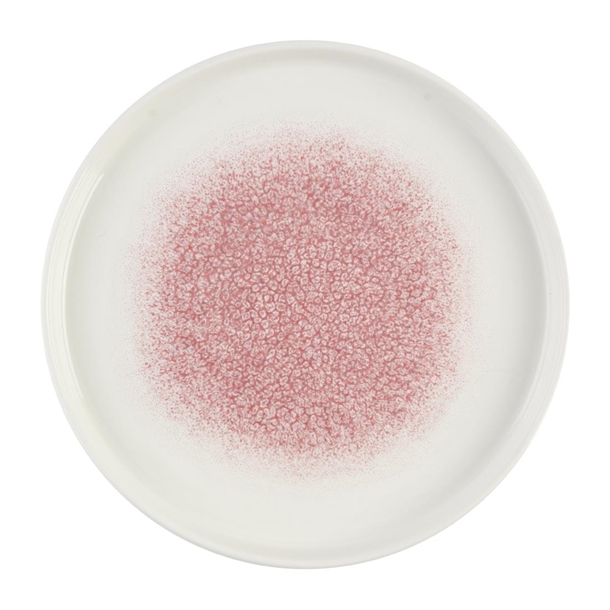 Studio Prints Raku Rose Quartz Pink Chefs' Walled Plate 210mm (Box 6) (B2B)