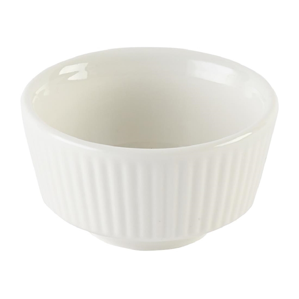 Nourish White Kochi Dip Pot 40x69mm (Box 12) (Direct)