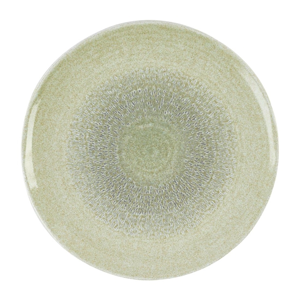 Harvest Grain Speckled Green Organic Coupe Bowl 210mm (Box 12) (B2B)