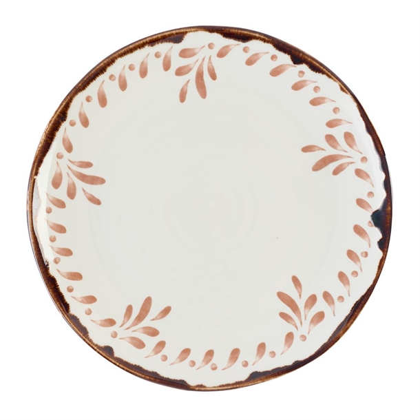 Harvest Mediterranean Terracotta Organic Coupe Plate 275mm (Box 12) (B2B)