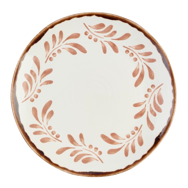 Harvest Mediterranean Terracotta Organic Coupe Plate 230mm (Box 12) (B2B)