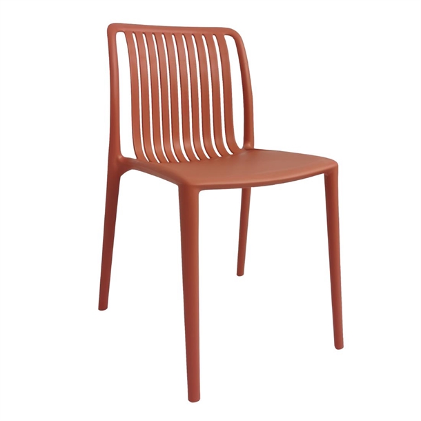 Bolero Verona Café Chairs Mild Orange (Pack 2)
