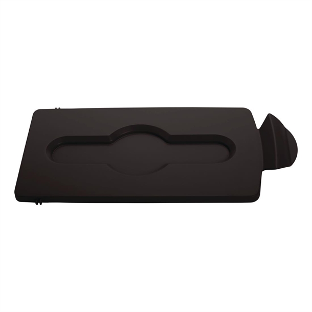 Rubbermaid SJRS Stream Topper - Brown Closed Lid