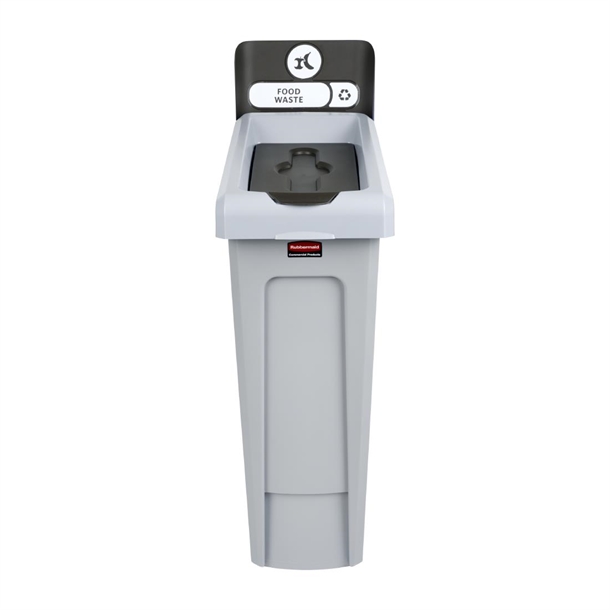 Rubbermaid Slim Jim Recycling Station Single Stream - Compost (Brown)