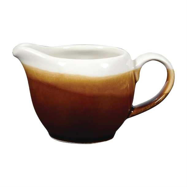 Churchill Monochrome Cinnamon Brown Profile Jug 4oz (Box 4) (B2B)