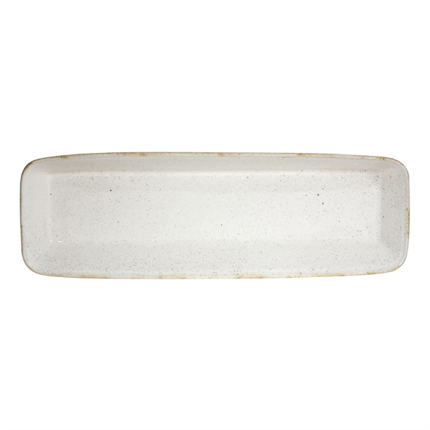 Churchill Stonecast Hints Rechteckige Auflaufformen Grauweiß 160 x 530 mm (2 Stück)