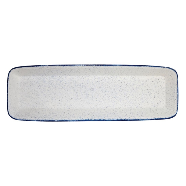 Churchill Stonecast Hints Indigo Rectangle Baking Dish 21x6.5x2.5(Box 2)(B2B)
