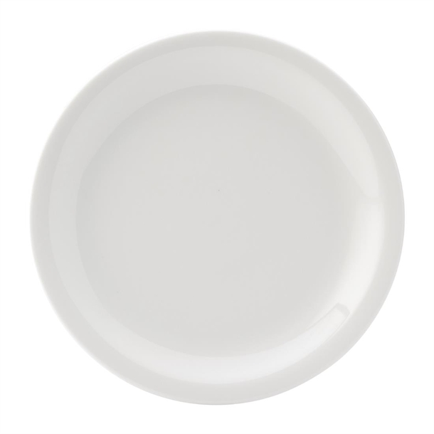 Narrow Rimmed Plate - 220mm 8 1/2" (Box 24) (B2B)