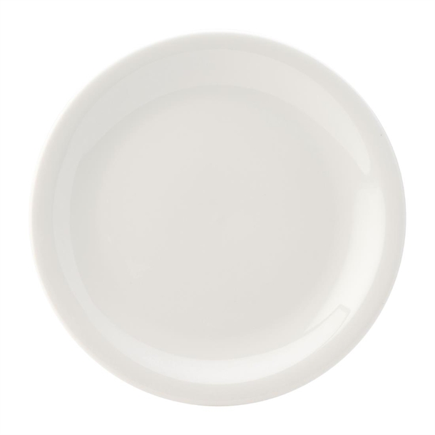 Narrow Rimmed Plate - 240mm 9 1/2" (Box 24)