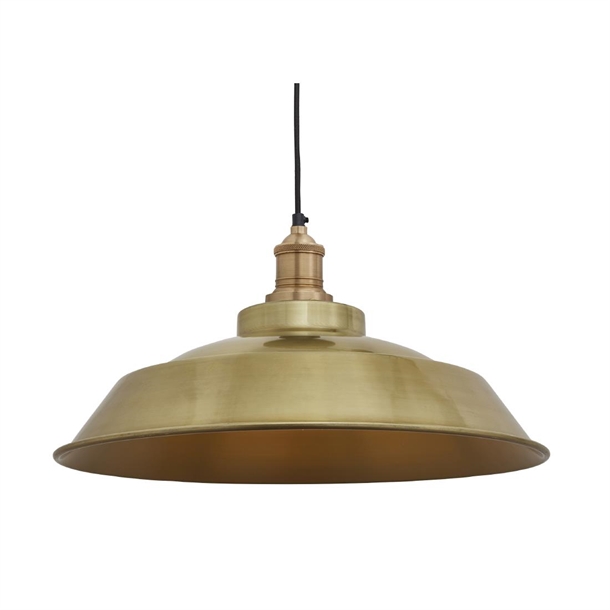 Brooklyn Step Pendant - 16" - Brass - Brass Holder (Direct)