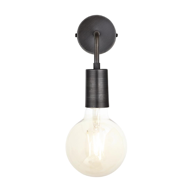Sleek Edison Wall Light - Pewter (Direct)